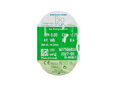 Biotrue ONEday for Astigmatism (30 lenses) - Blister pack preview