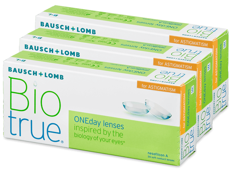 Biotrue ONEday for Astigmatism (90 lenses) - Toric contact lenses