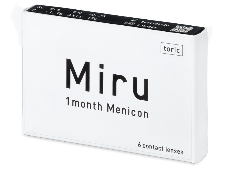 Miru 1 Month Menicon for Astigmatism (6 lenses) - Toric contact lenses