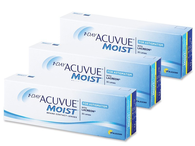 1 Day Acuvue Moist for Astigmatism (90 lenses) - Toric contact lenses