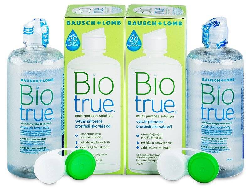 Biotrue Solution 2 x 300ml - Economy duo pack - solution