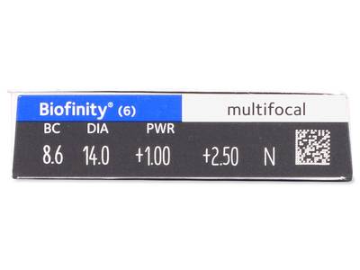 Biofinity Multifocal (6 lenses) - Attributes preview