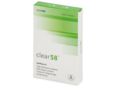 Clear 58 (6 lenses) - Bi-weekly contact lenses