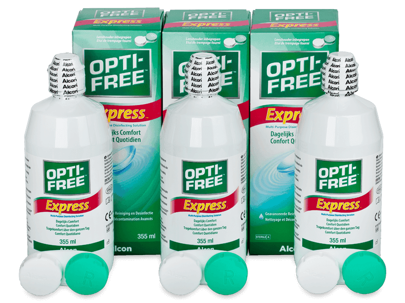 OPTI-FREE Express Solution 3 x 355 ml - Economy 3-pack - solution
