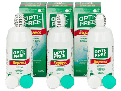 OPTI-FREE Express Solution 3 x 355 ml - Economy 3-pack - solution