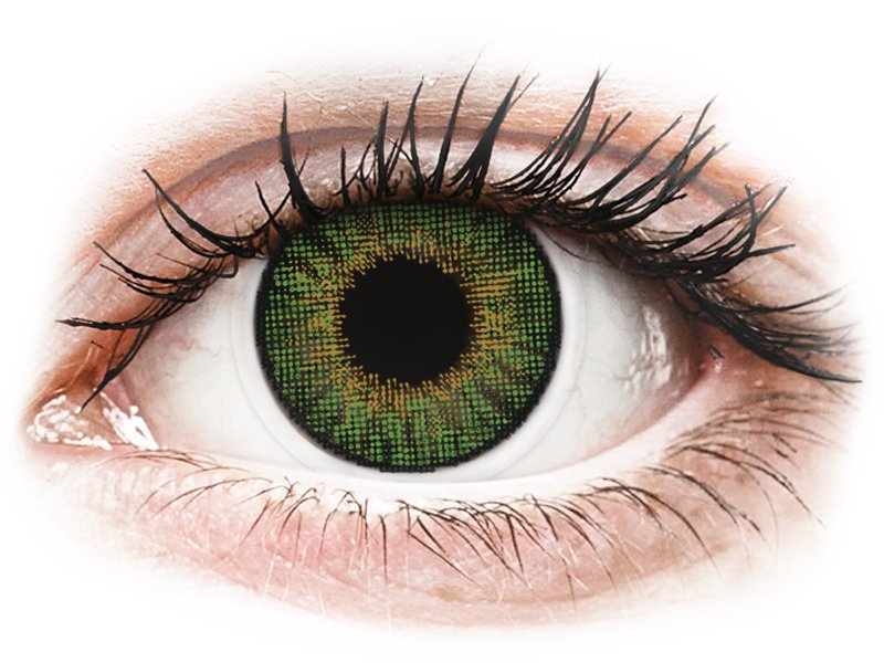 Air Optix Colors - Green - power (2 lenses) - Coloured contact lenses