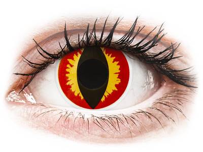 ColourVUE Crazy Lens - Dragon Eyes - plano (2 lenses) - Coloured contact lenses