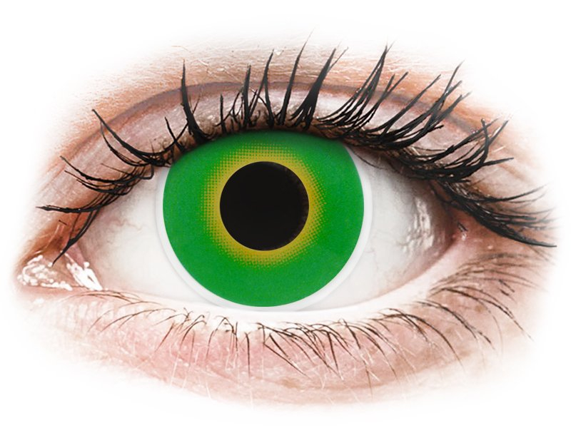 ColourVUE Crazy Lens - Hulk Green - plano (2 lenses) - Coloured contact lenses