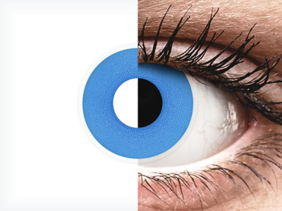 ColourVUE Crazy Lens - Sky Blue - plano (2 lenses)