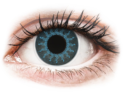 ColourVUE Crazy Lens - Solar Blue - plano (2 lenses) - Coloured contact lenses
