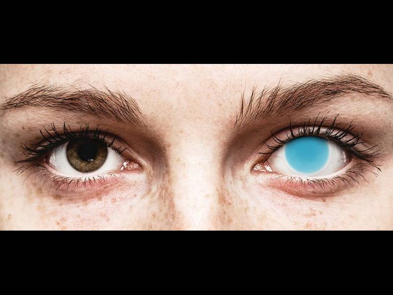 ColourVUE Crazy Glow Electric Blue - plano (2 lenses)