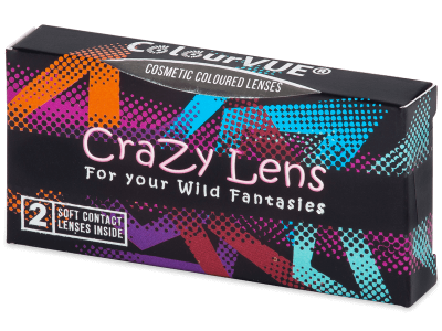 ColourVUE Crazy Glow Electric Blue - plano (2 lenses) - This product is also available in this pack variation