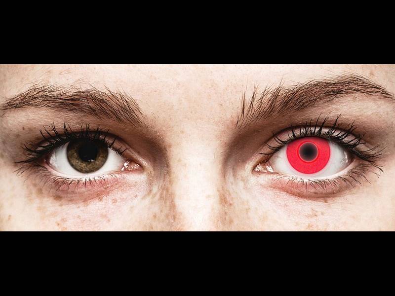 ColourVUE Crazy Glow Red - plano (2 lenses)