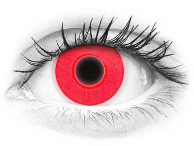 ColourVUE Crazy Glow Red - plano (2 lenses)