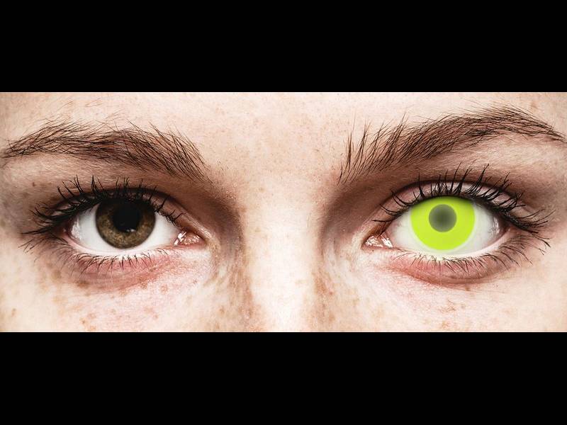 ColourVUE Crazy Glow Yellow - plano (2 lenses)