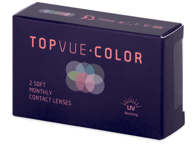 TopVue Color - Brown - power (2 lenses) - Coloured contact lenses