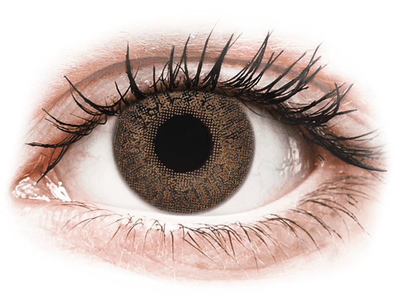 TopVue Color - Brown - plano (2 lenses) - Coloured contact lenses