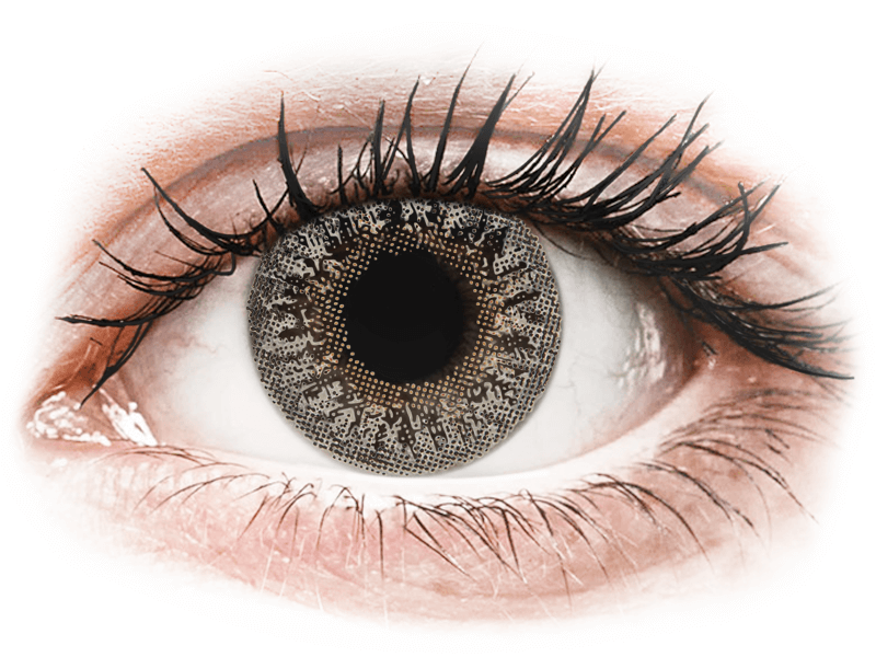 TopVue Color - Grey - plano (2 lenses) - Coloured contact lenses