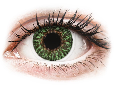 TopVue Color - Green - plano (2 lenses)