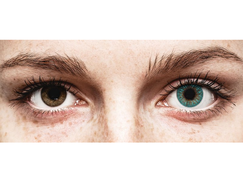 TopVue Color - Turquoise - plano (2 lenses)