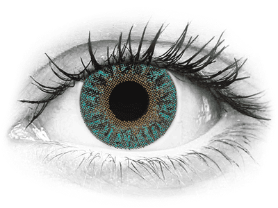 TopVue Color - Turquoise - plano (2 lenses)