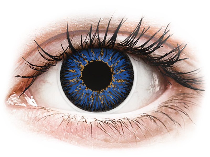 ColourVUE Glamour Blue - plano (2 lenses) - Coloured contact lenses