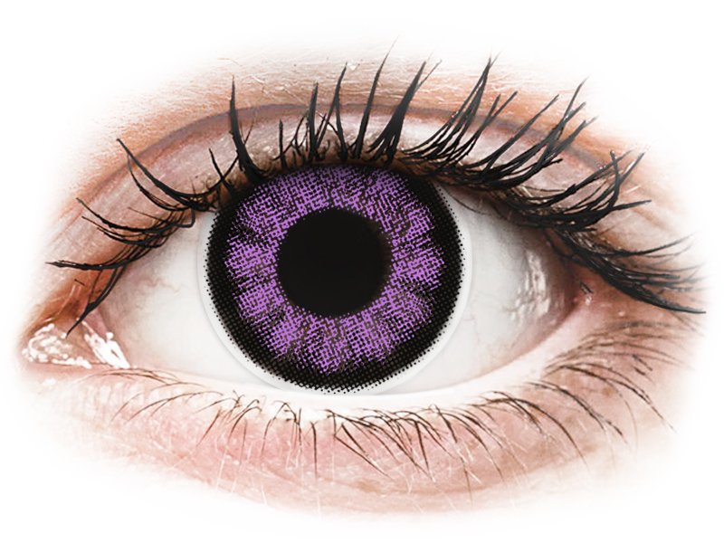 ColourVUE BigEyes Ultra Violet - plano (2 lenses) - Coloured contact lenses