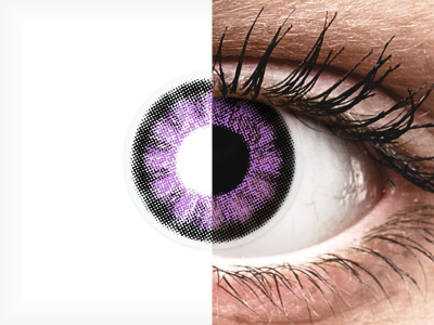 ColourVUE BigEyes Ultra Violet - plano (2 lenses)