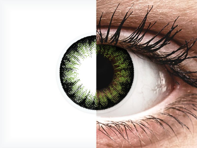 ColourVUE BigEyes Party Green - plano (2 lenses)