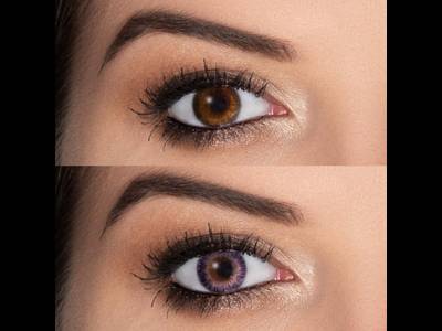 ColourVUE 3 Tones Violet - plano (2 lenses)