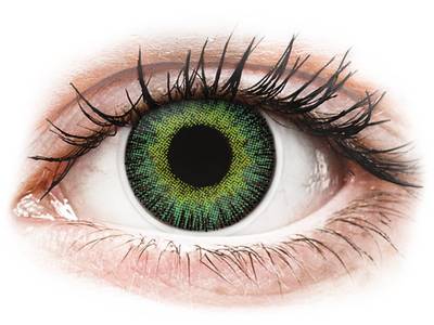 ColourVUE Fusion Green Yellow - plano (2 lenses) - Coloured contact lenses