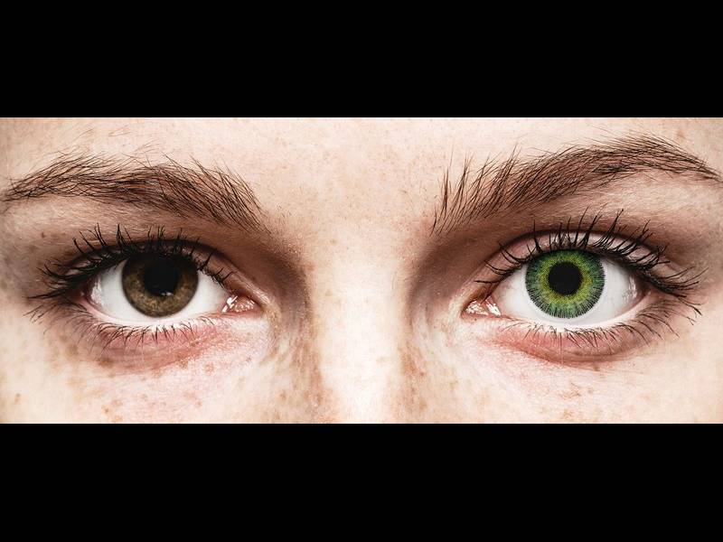 ColourVUE Fusion Green Yellow - plano (2 lenses)