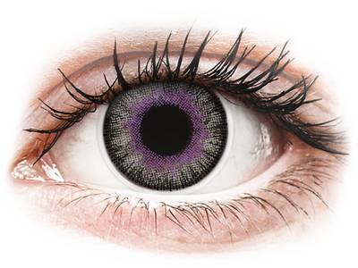 ColourVUE Fusion Violet Gray - plano (2 lenses) - Coloured contact lenses