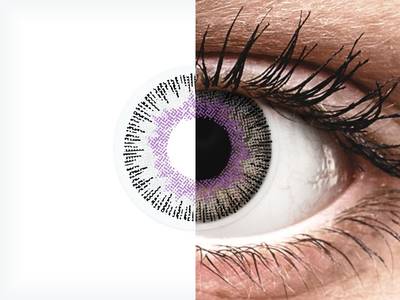 ColourVUE Fusion Violet Gray - plano (2 lenses)