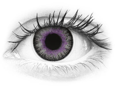 ColourVUE Fusion Violet Gray - plano (2 lenses)