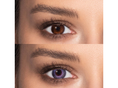 ColourVUE Fusion Violet Gray - plano (2 lenses)