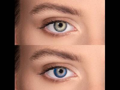 FreshLook ColorBlends Blue - power (2 lenses)