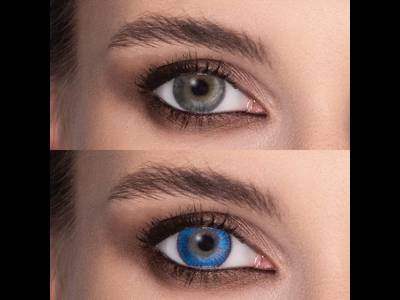 FreshLook ColorBlends True Sapphire - power (2 lenses)