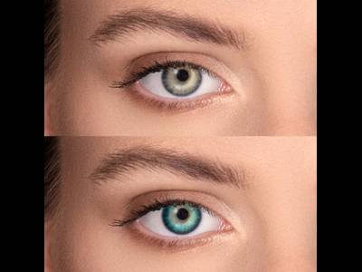 FreshLook Dimensions Carribean Aqua - plano (2 lenses)