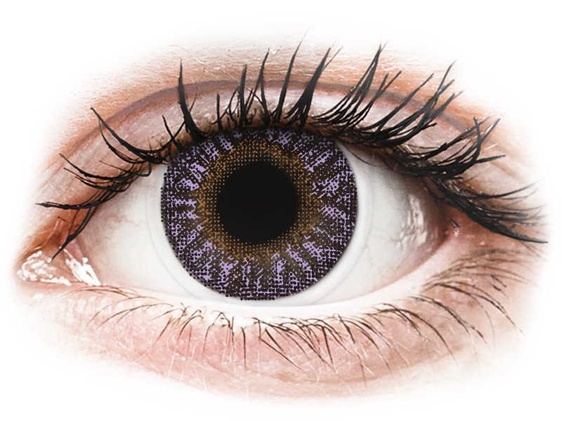 TopVue Color - Violet - plano (2 lenses) - Coloured contact lenses