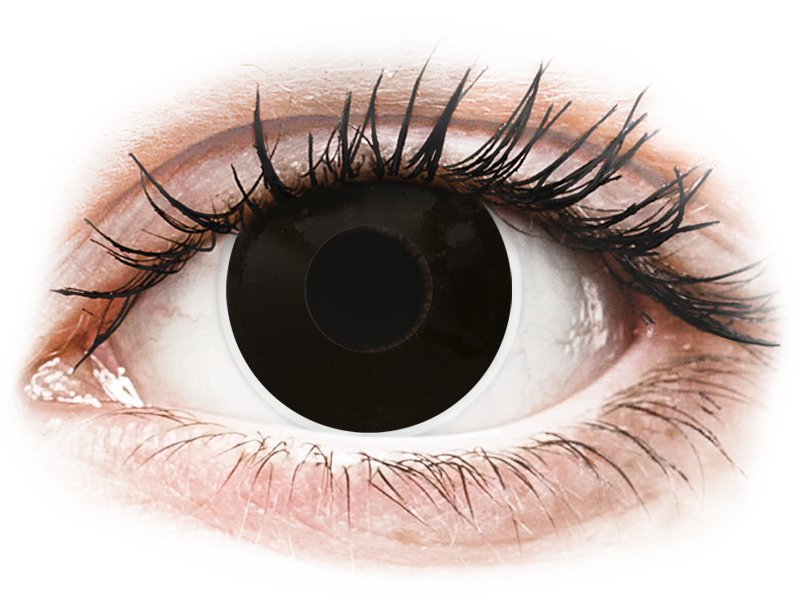ColourVUE Crazy Lens - Blackout - daily plano (2 lenses) - Coloured contact lenses