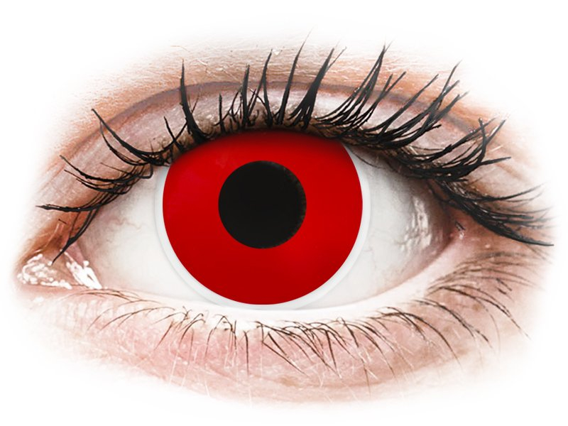 ColourVUE Crazy Lens - Red Devil - daily plano (2 lenses) - Coloured conact lenses