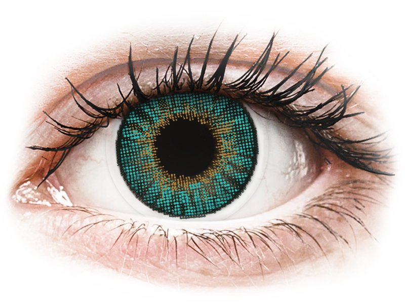 Air Optix Colors - Turquoise - power (2 lenses) - Coloured contact lenses