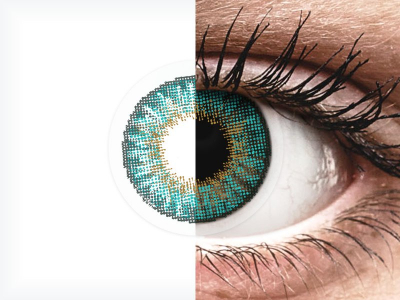 Air Optix Colors - Turquoise - plano (2 lenses)