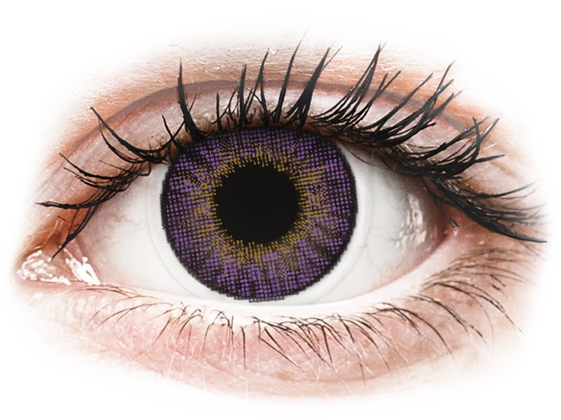 Air Optix Colors - Amethyst - power (2 lenses) - Coloured contact lenses