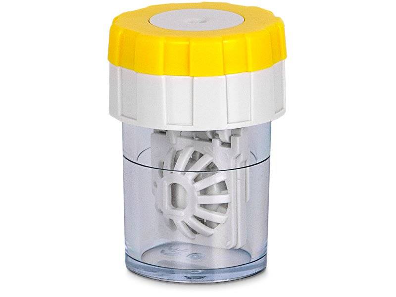 Lens Case Twist Top - Yellow 