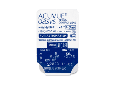 Acuvue Oasys 1-Day with HydraLuxe for Astigmatism (30 lenses) - Blister pack preview