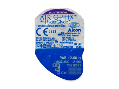 Air Optix plus HydraGlyde Multifocal (6 lenses) - Blister pack preview