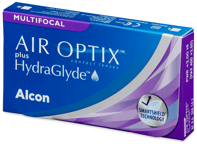 Air Optix plus HydraGlyde Multifocal (6 lenses) - Monthly contact lenses