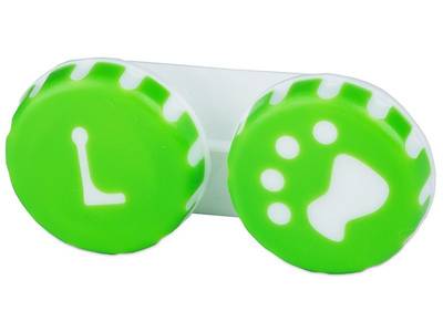 Lens Case Paw green 